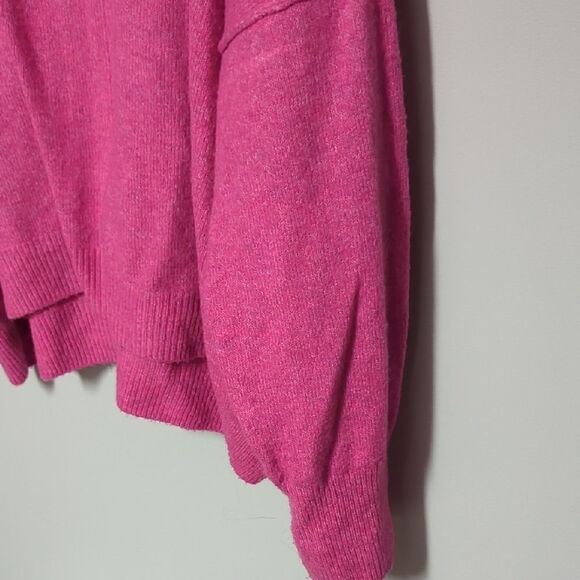 Vince Camuto Vibrant Pink Crew Neck Sweater - Picture 4 of 6